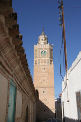 Andalusian tower and narrow street 