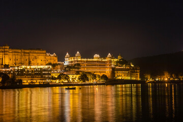 City Palace, Udaipur during Diwali