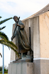 Fototapeta premium Statue at the Martyrs' Memorial, Algiers, the capital and largest city of Algeria.