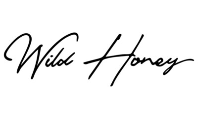 Wild Honey Typography Black Color Text On 
White Background