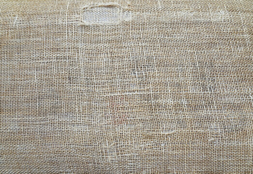 Structure of jute canvas. Jute material texture and background