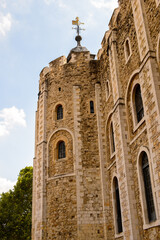White Tower of the Her Majesty's Royal Palace and Fortress of the Tower of London, England. UNESCO World Heritage