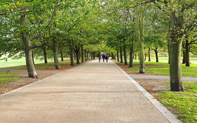 Greenwich London panoramic park view