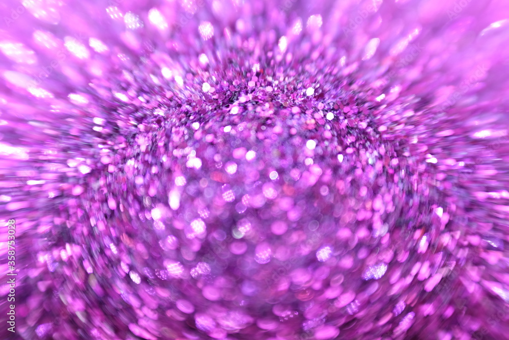 Poster pink crystal abstract background and defocus on bokeh sparkling background