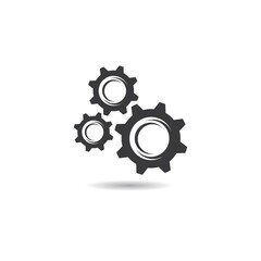 Gear logo template  vector icon