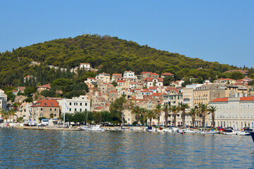 Fototapeta na wymiar Panoramic view of the old town of Split, Croatia.