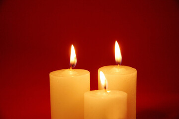 Shot of Light Shinny Candles Background