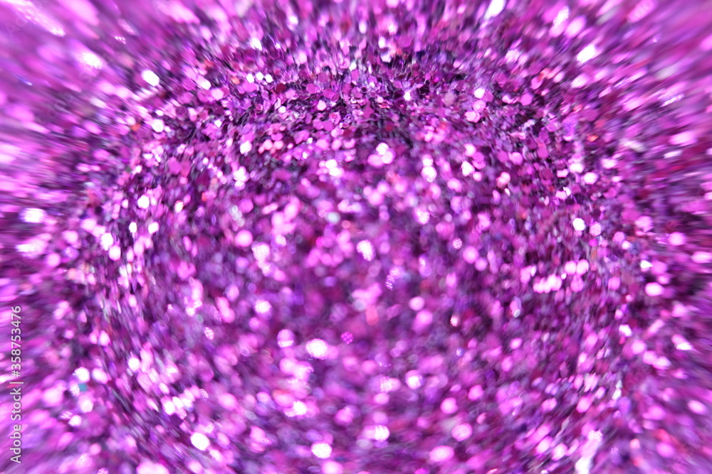 Poster pink crystal abstract background and defocus on bokeh sparkling background