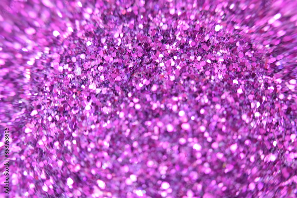 Poster pink crystal abstract background and defocus on bokeh sparkling background