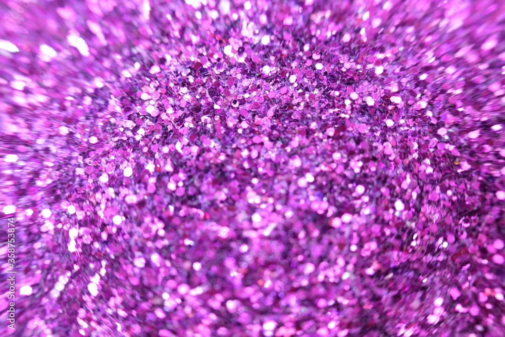 Wall mural Pink crystal abstract background and defocus on bokeh sparkling background