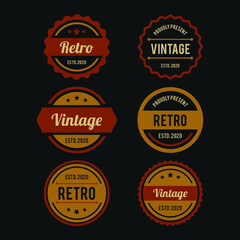 Fototapeta na wymiar Label collection with vintage style