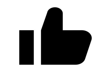 Obraz premium Thumb Up like vector icon for apps and web