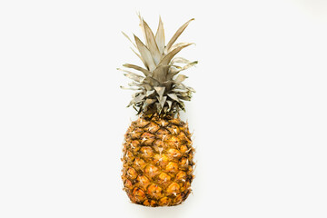 pineapple on a white background, tropical fruits
