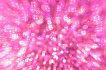 Pink crystal abstract background and defocus on bokeh sparkling background
