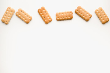 cookies on white background