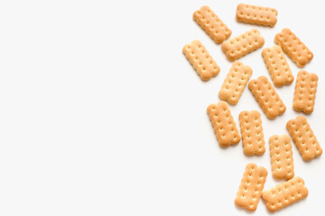 cookies on white background, lean cookies