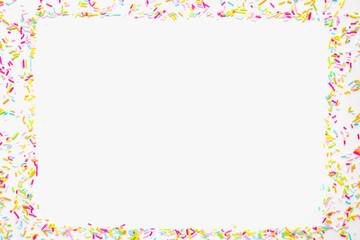 Easter cake sprinkle, color background, colored sprinkles