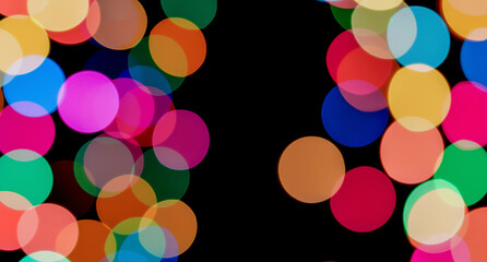 Bokeh, Blurred background, Christmas lights, Close-up
