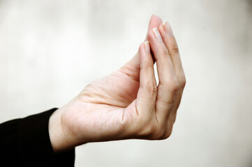 Hand Sign performing symbol language