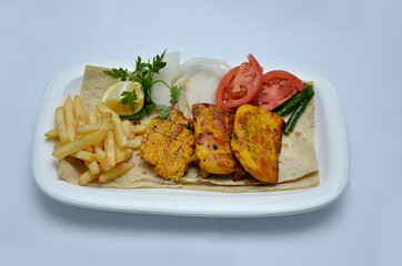 professional photography of chicken breast grilled fry