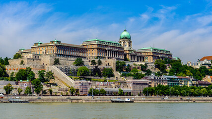 It's Buda Castle, is the historical castle and palace complex of the Hungarian kings in Budapest, and was first completed in 1265.