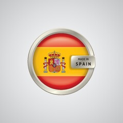 Obraz premium made in spain badge