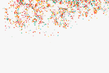 sprinkling on white background, color background, confetti on white background