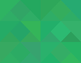 Light green background with random triangles.