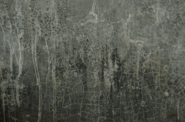 The cracks on the surface of the gray cement wall for background.Free pattern on gray wall.