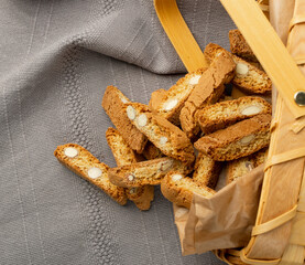 Biscotti Di Prato, Cantuccini or Cantucci Shortbread with Almond