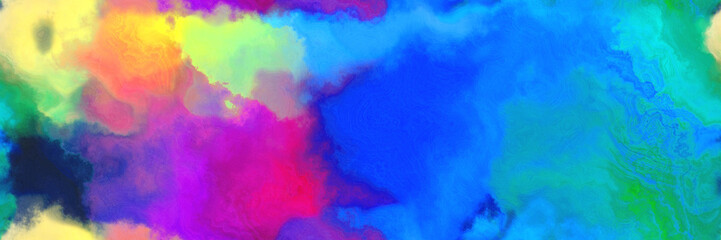 abstract watercolor background with watercolor paint with dodger blue, tan and dark slate blue colors. can be used as web banner or background