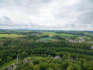 schloß wolkenburg Limbach-Oberfrohna bei Chemnitz Sachsen Luftbild Drohne
