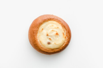 cheesecake with cottage cheese, tea rolls, bakery products