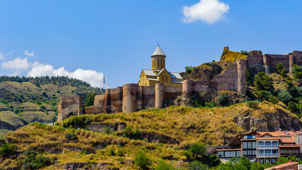 Fototapeta na wymiar It's Old fortress of Tbilisi, Georgia. Tbilisi is the capital and the largest city of Geogia