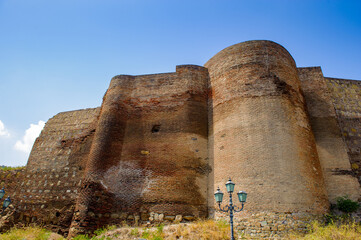 It's Narikala Fortress, an ancient fortress overlooking Tbilisi, the capital of Georgia, and the Kura River. © Anton Ivanov Photo
