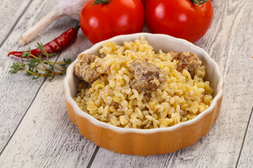 Bulgur with meat