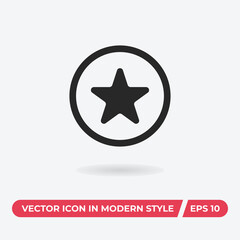 Star vector icon, simple sign for web site and mobile app.