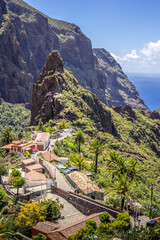 Green valley, Masca Village, Tenerife, Canary islands, Spain - 358765087
