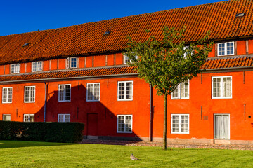 Fototapeta na wymiar Kastellet, Copenhagen, Denmark, is one of the star fortresses in Northern Europe