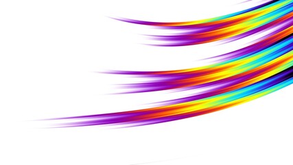 Abstract fractal pattern on white blank background.