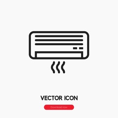 air conditioner icon vector symbol sign