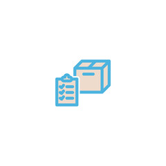 box icon flat vector logo design trendy