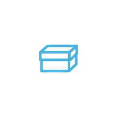 box icon flat vector logo design trendy