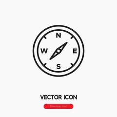 compass icon vector symbol sign