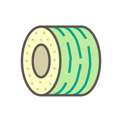 Air conditioner installation tools and parts vector icon design, editable stroke.