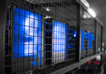 Computers in modern computer club for gamers and peoples who love playing games.