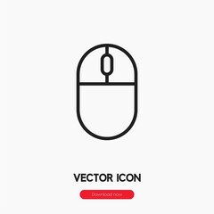 computer mouse icon vector symbol sign