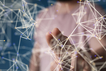 internet net and data digital concept.