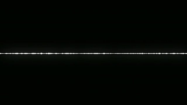 Sound wave or frequency digital movement on a black background.Is a sound technology or audio recorders.