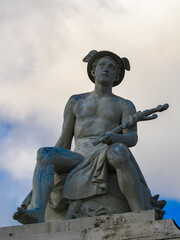 Statue in Copenhagen, the capital of Denmark